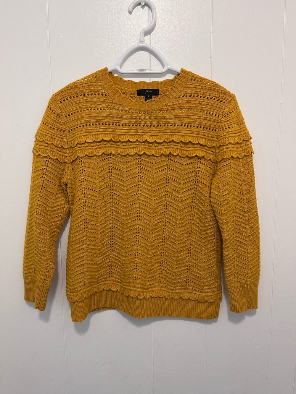 J Crew Scallop Pullover Sweater